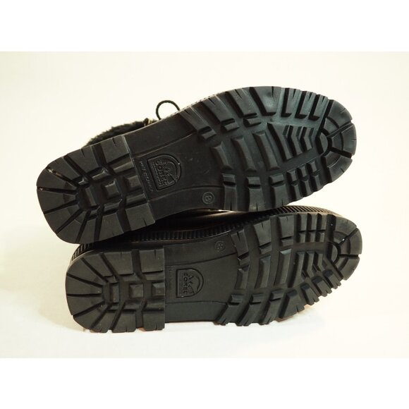 Sorel Black Felt Lined Black Faux Fur Snow Boots, Size 8 (US) - Picture 8 of 10